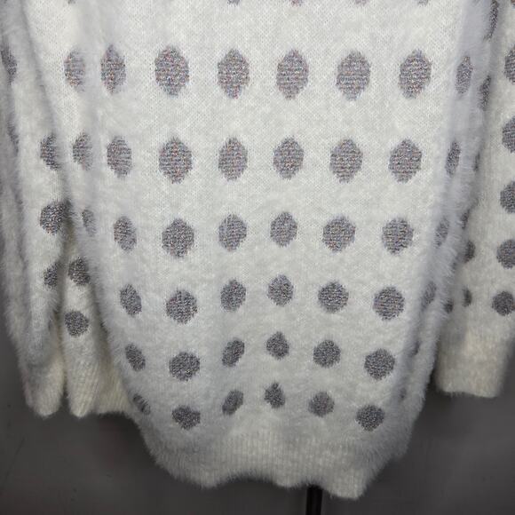 MODCLOTH Metallic Rainbow Polka Dot Pullover Sweater Size 3X - Picture 4 of 16